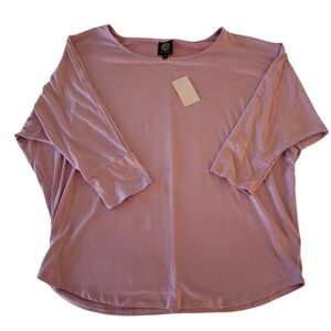 Bobeau 3/4 sleeve top